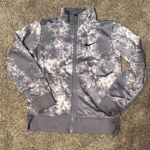Nike Light Gray Tie-Dye Track Jacket